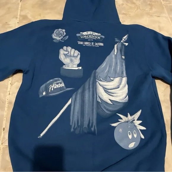 The Hundreds X Loteria Don Clemente Los Cientos Collab Hoodie SZ S (RARE)